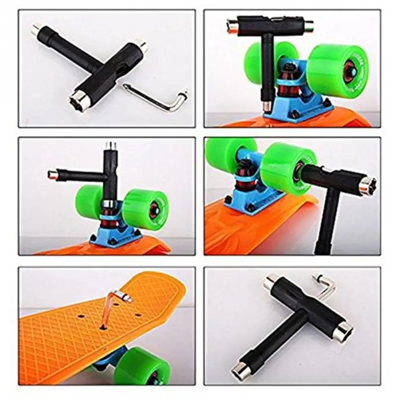 Новинка Т-образный Многофункциональный гаечный ключ для скейтборда тяжелый