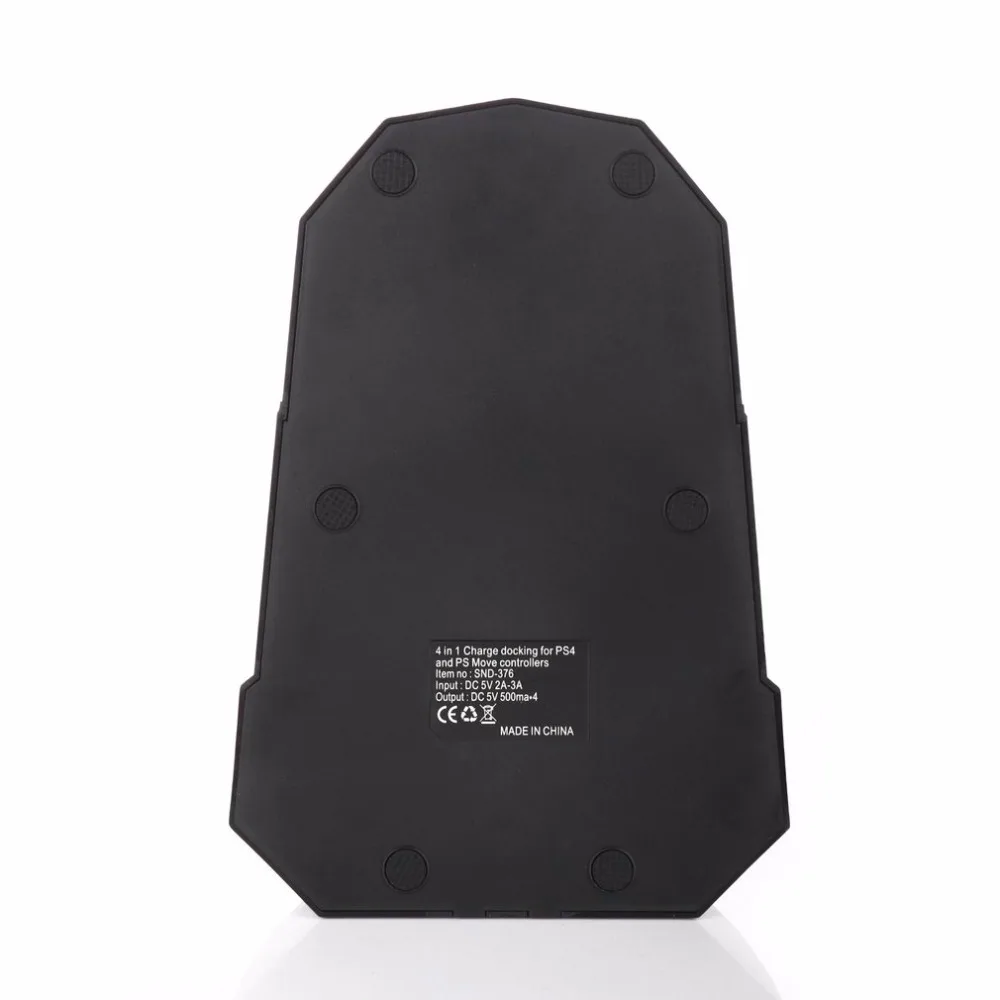 4-в-1 USB зарядная док-станция со светодиодной подсветкой двойная для Playstation PS3 PS4 VR