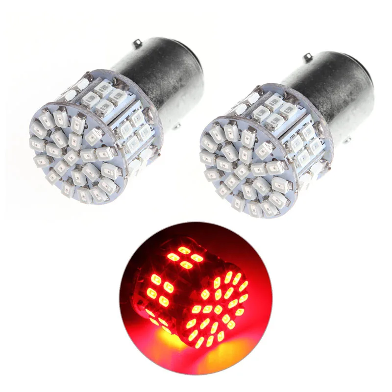 1 шт. автомобильная светодиодная лампа 1157 BAY15D 50 SMD 1206 12 В постоянного тока|Передние