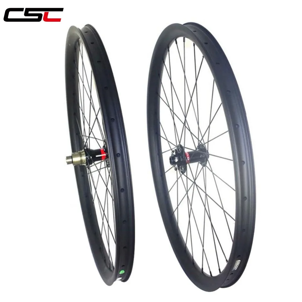 29 MTB XC Racing hookless 30 мм ширина 25 бескамерный горный велосипед карбоновые колеса с