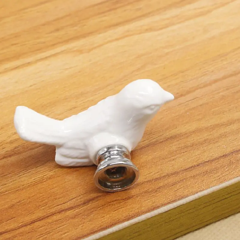 OOTDTY 2 шт./компл. выдвижной ящик ручки для шкафа 3D мультфильм птица Peace Dove Grip с Scrws