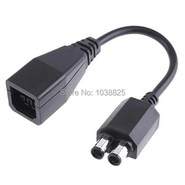 

50pcs/lot 2-port AC Power Supply Adapter Transfer Connectors Adaptor Converter Cable for XBOX360 to Xbox 360 Slim