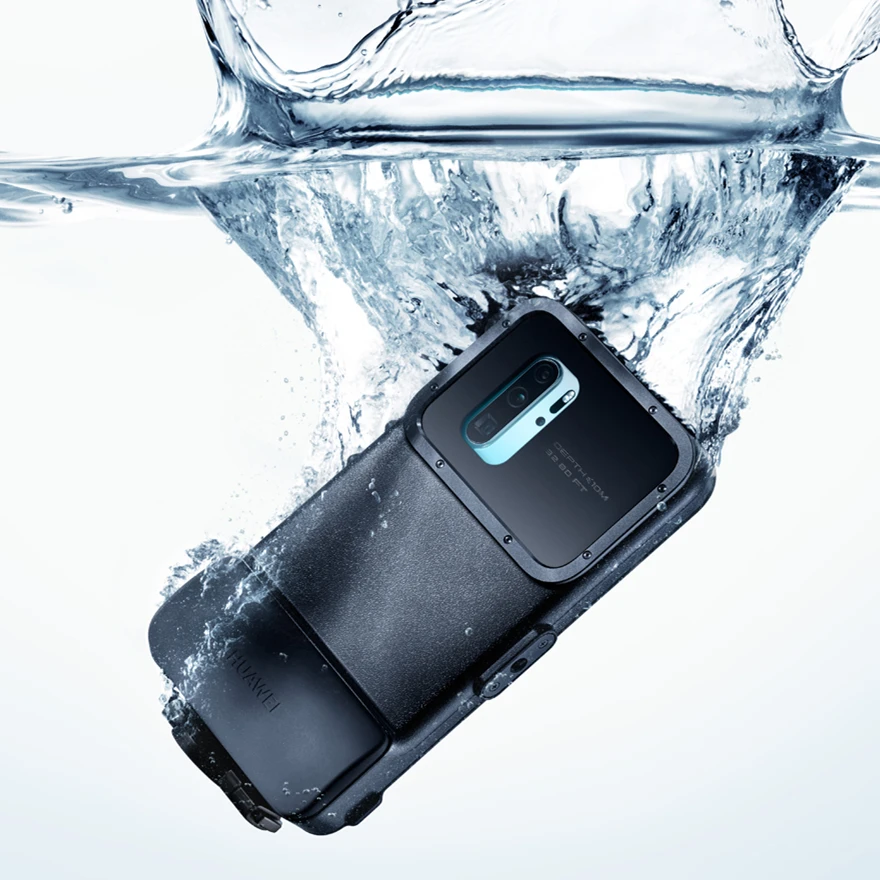 Original Huawei P30 Pro Snorkelling Case 10 Meters 60 min Max Underwater shooting diving Waterproof Cover VOG-L09/L29 |