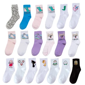 Новые модные корейские женские носки COCOTEKK с изображением собаки, кролика, утки, панды, животных, счастливые красочные хлопковые носки, женские свадебные подарки