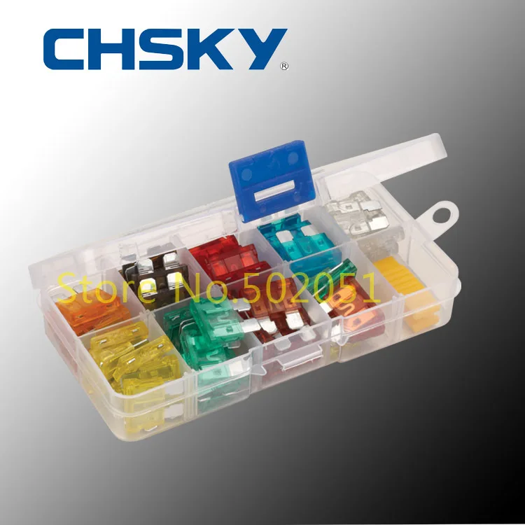 CHSKY 80 шт. ATC предохранитель для автомобиля 5A 7.5A 10A 15A 20A 25A 30A 40A предохранители лодки