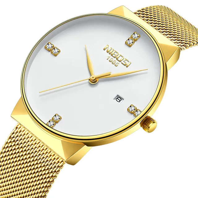 Модные мужские кварцевые часы с бриллиантами Топ бренд роскошный сетчатый