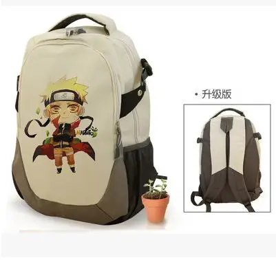 Наруто Саске Печать Рюкзак Аниме Наруто Холст Рюкзаки Школа Bookbags Модный Путешествовать Спорт Уличный Кемпинг - Цвет: Style 1