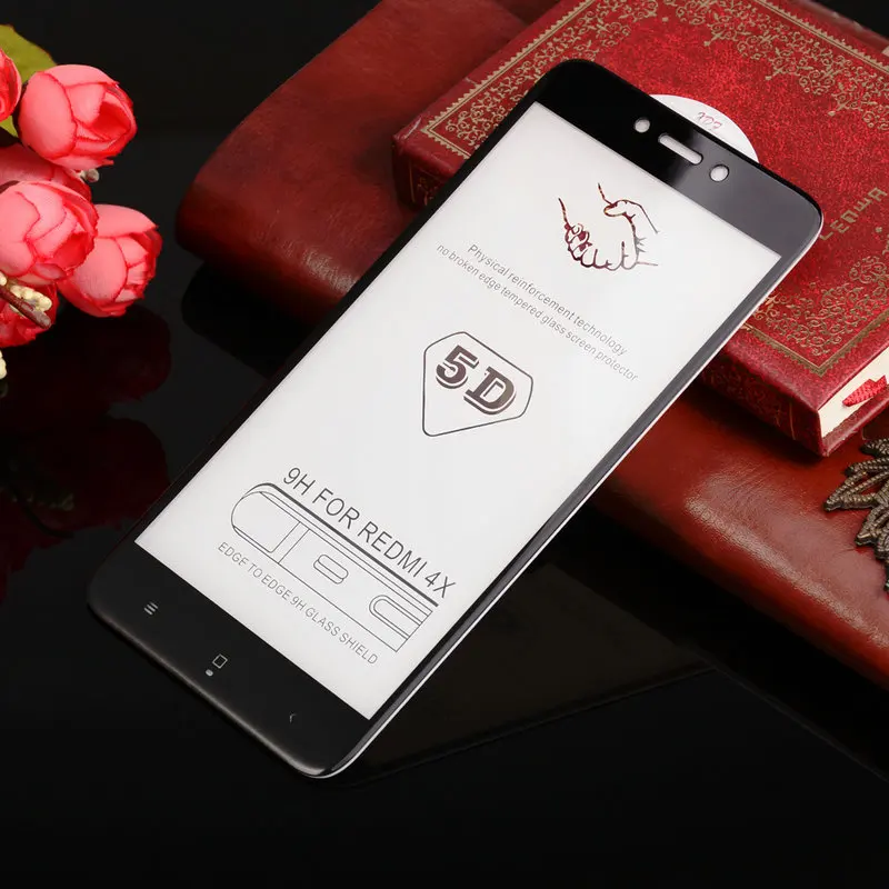 WHAY 5D стекло для Xiaomi Redmi 4X закаленное Полный Чехол 4x Защита экрана Redmi4x стеклянная