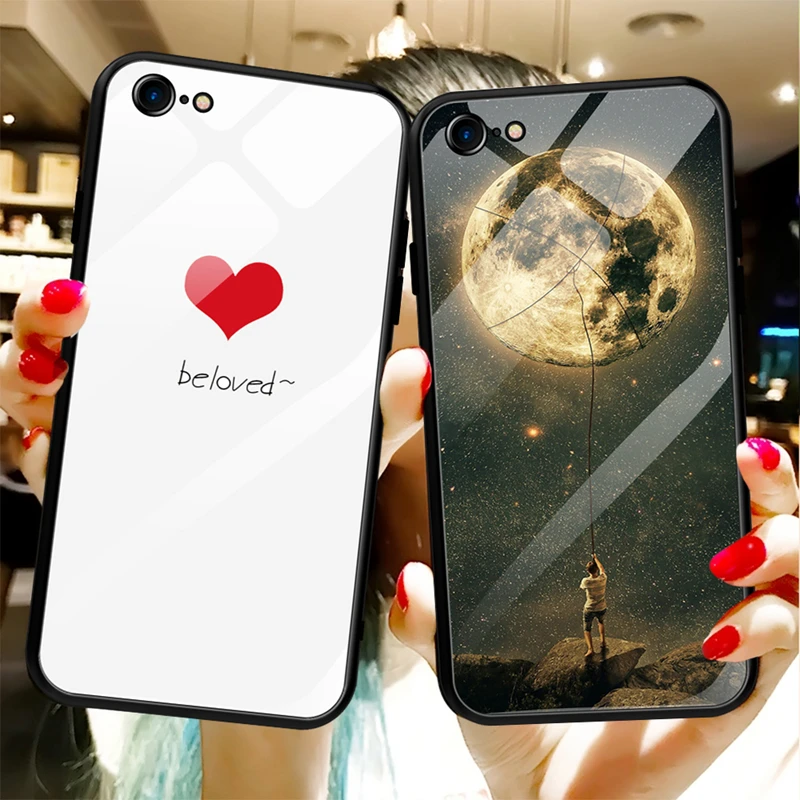 Чехол для телефона для iPhone XS MAX XR 6 Plus 6s 7 8 X Мягкий защитный чехол рамка бампер задняя крышка Закаленное стекло чехол для iPhone X 8 чехол