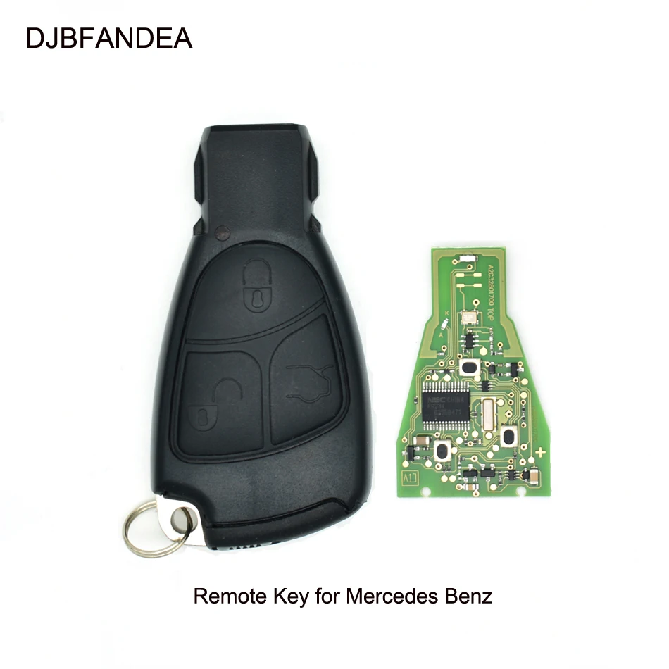 DJBFANDEA 3 шт./лот полный 3 кнопки дистанционного ключа для Mercedes-Benz C E B S класс CLS CLK ML CL SLK 433,9 МГц Автомобильный ключ с лезвием