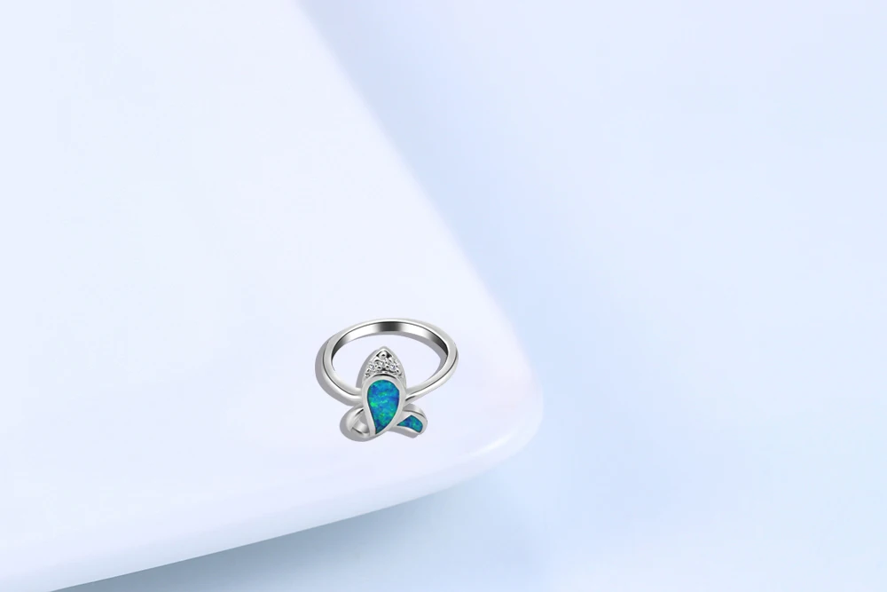 Цветок дизайнер бренд Новое поступление продукты Синий огненный опал