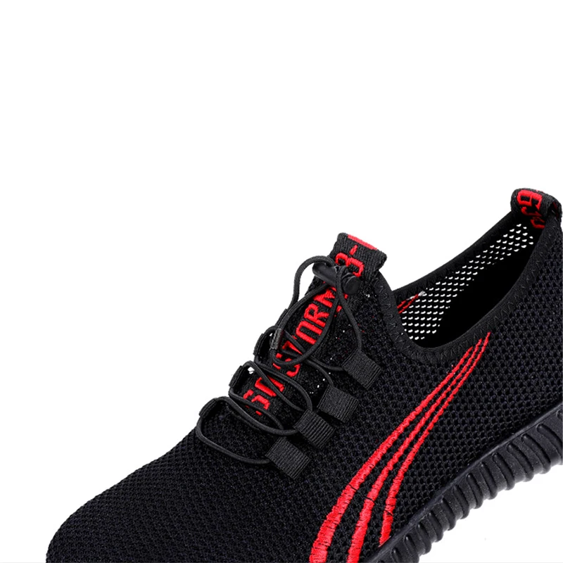 2019 New High Quality Men's Safety Shoes Breathable Mesh Summer Steel Toe Cap Anti-piercing Lightweight Non-slip Outdoor Work | Обувь