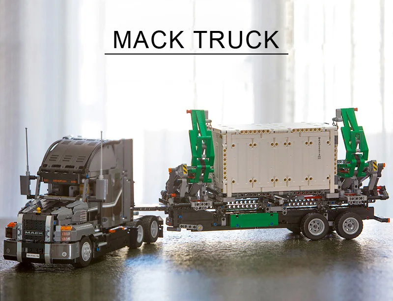 20076 Technic 20004 20005 20006 20007 20008 20009 20010 20013 20015 20021 20056 20076 конструкторных блоков, Детские кубики грузовых автомобилей игрушки подарки - Цвет: 20076