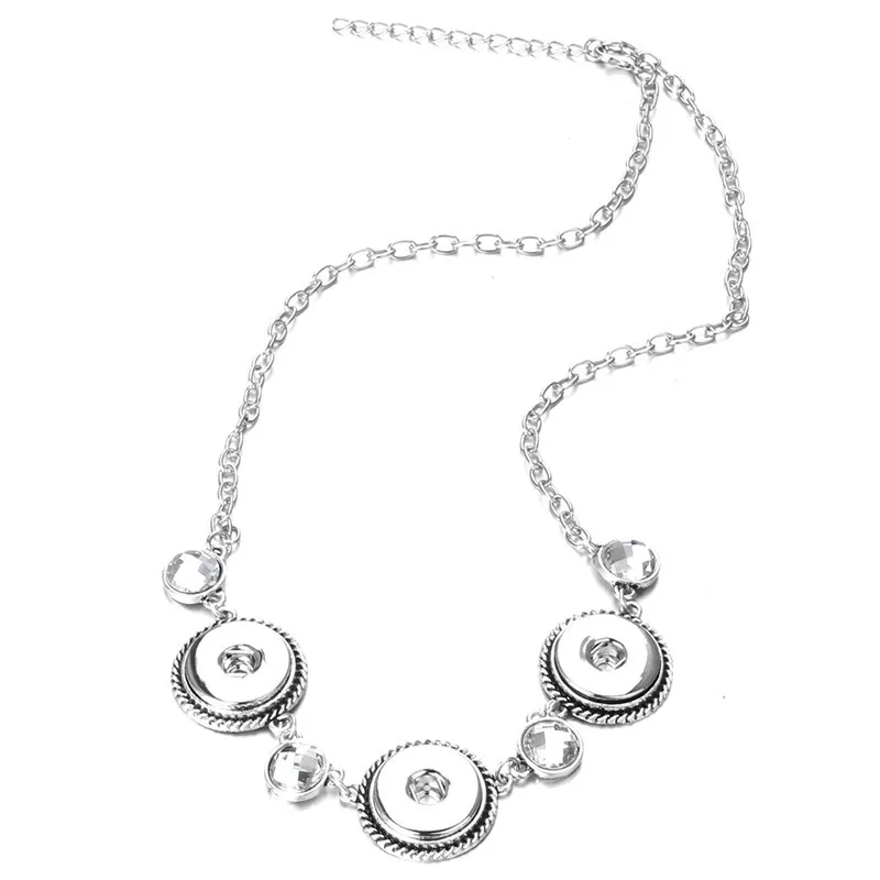 Новые стильные ювелирные изделия со стразами 18 мм ожерелья и подвески с тремя