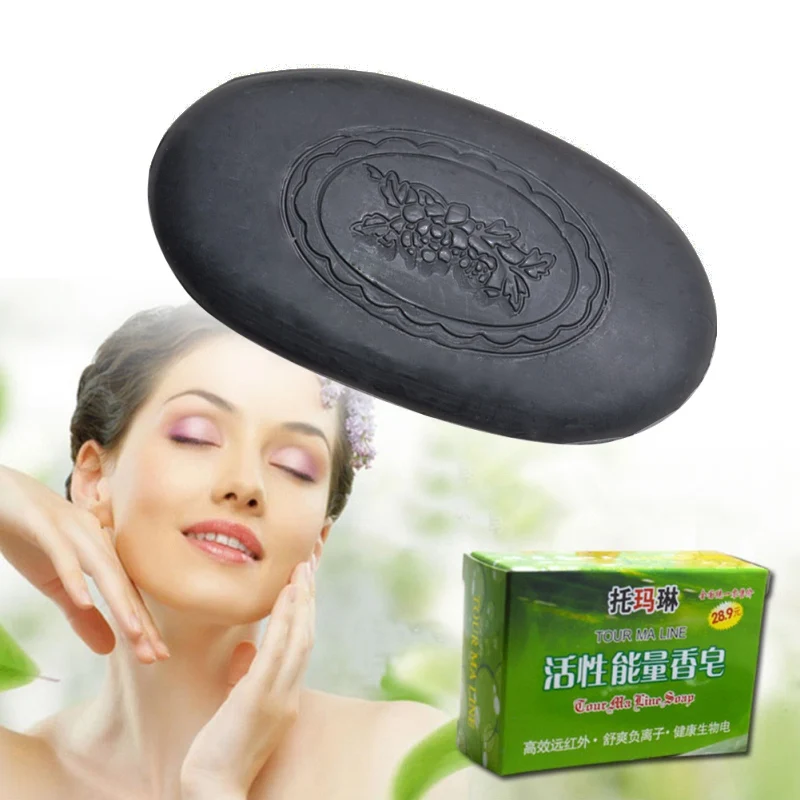 Natural Energy Bamboo Tourmaline Soap For Lady Female Women Face Hand Body Healthy Care Skin Z1 | Красота и здоровье
