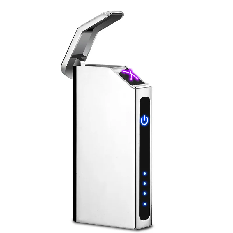 4 Новая двухдуговая Индукционная Зажигалка плазменная USB ветрозащитная беспламенная электрическая зажигалка электронная сигарета импульсная - Цвет: 4