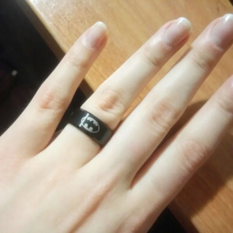 6 мм черные кольца панк обручальное кольцо из нержавеющей стали для мужчин и