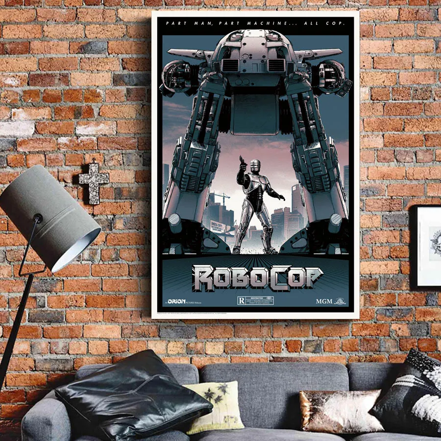 Индивидуальные принты RoboCop (1987) настенная фотокартина ткань картины для декора