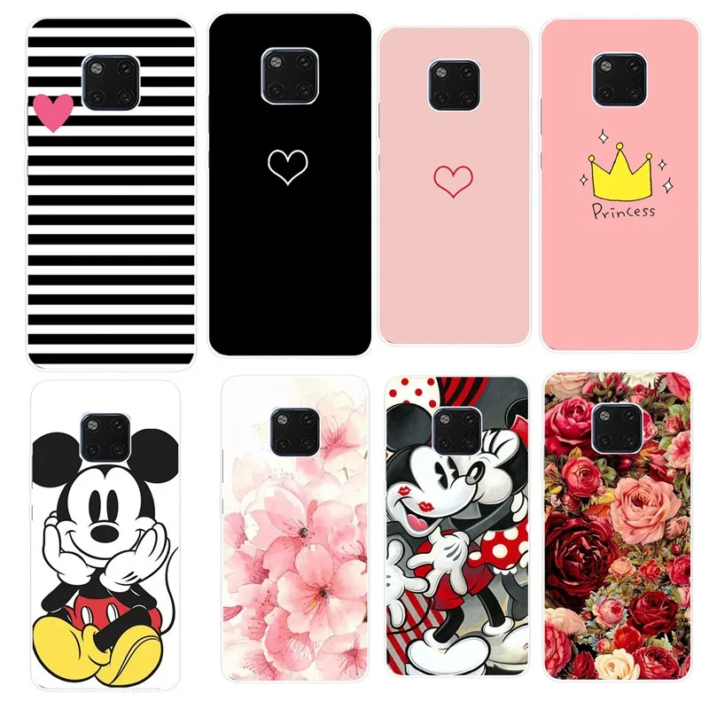 For Huawei Mate 20 Pro Case Luxury Soft Back Cover Lite Mate20 Cartoon Cat Silicone Phone Cases |