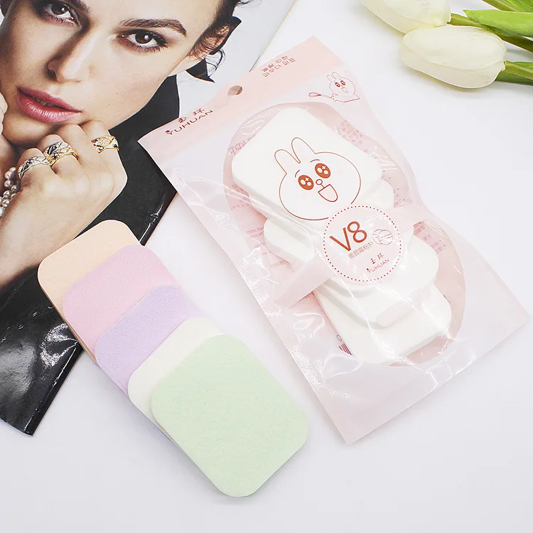 RANMEI 5pcs/set Square Makeup Powder Puffs Professional Soft Sponge Blender Foundation Cosmetic Puff |