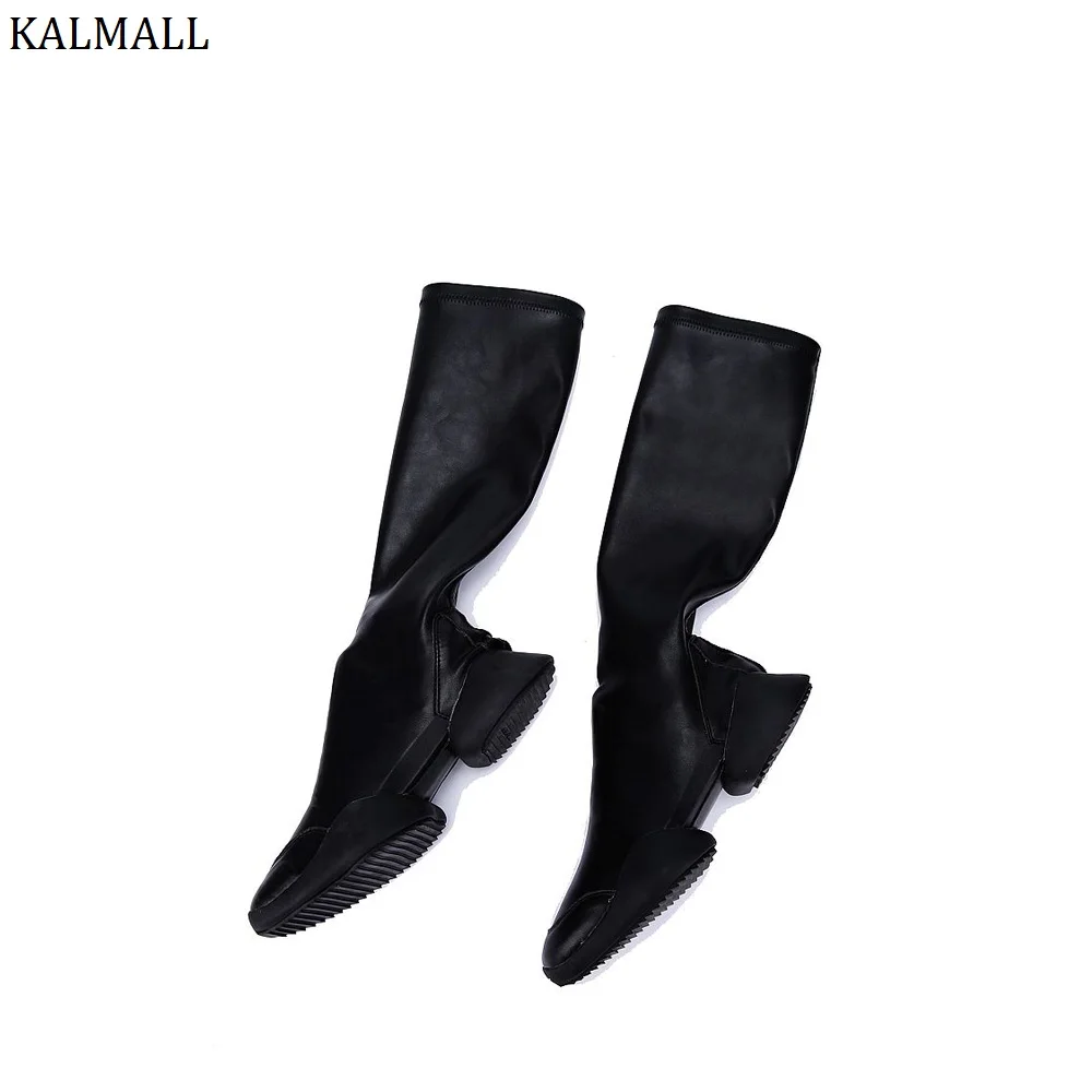 KALMALL/женские и мужские ботинки до середины икры в уличном стиле высокие сапоги из