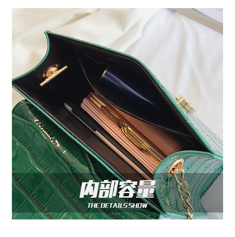 Elegant Female Stone Pattern Tote bag New High Quality PU Leather Women's Designer Handbag Chain Shoulder Messenger Bag