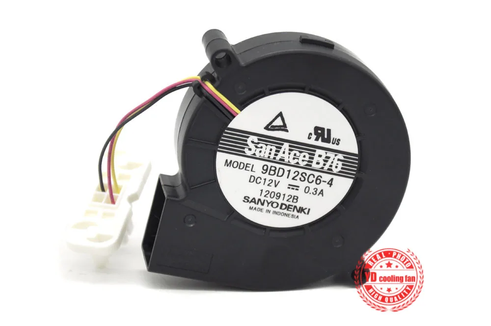 sanyo denki San Ace 7020 DC12V 0.3A 9BD12SC6-6 7 см вентилятор турбинного вентилятора охлаждения