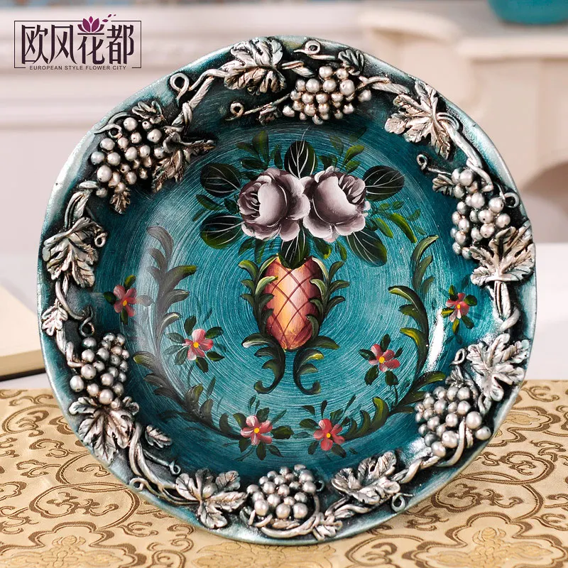 

European luxury living room decoration retro cute elephant fruit compote table decorations high-grade dry