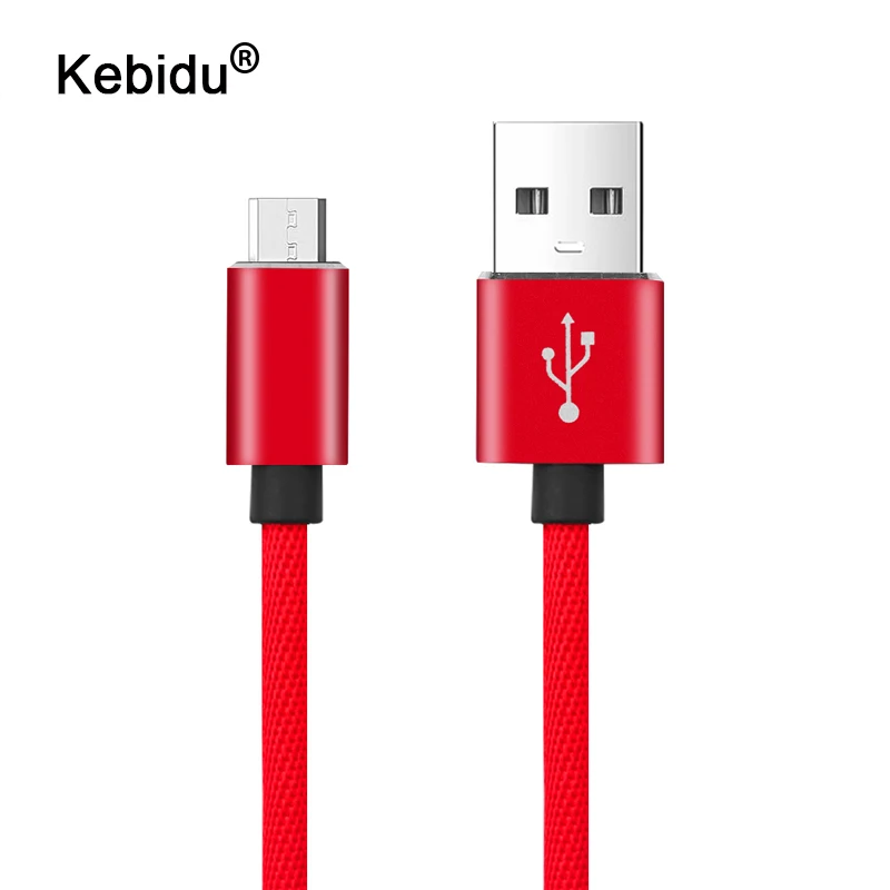 Кабель Micro USB kebidu 2 А провод для быстрой зарядки Xiaomi mi2 Redmi кабели мобильных