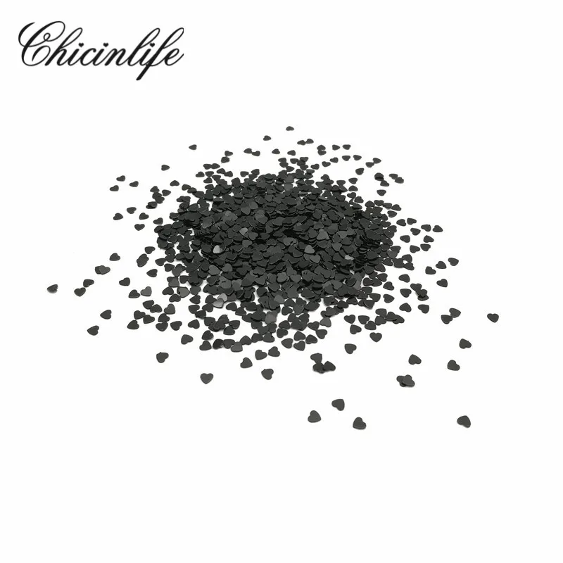 1000 шт./пакет 3 4 мм золото/серебро брызгает Сердце Конфетти Украшение стола