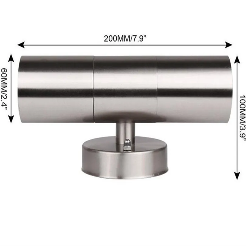 Светодиодная настенная лампа 6 Вт 10 с двойной головкой из нержавеющей стали шт.|led