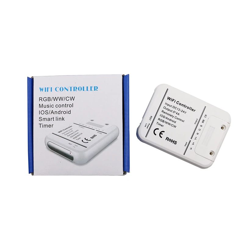 5 Channels Wifi LED RGB Controller DC12-24V / WW CW for Strip Applicable to IOS and Android Mobile | Лампы и освещение
