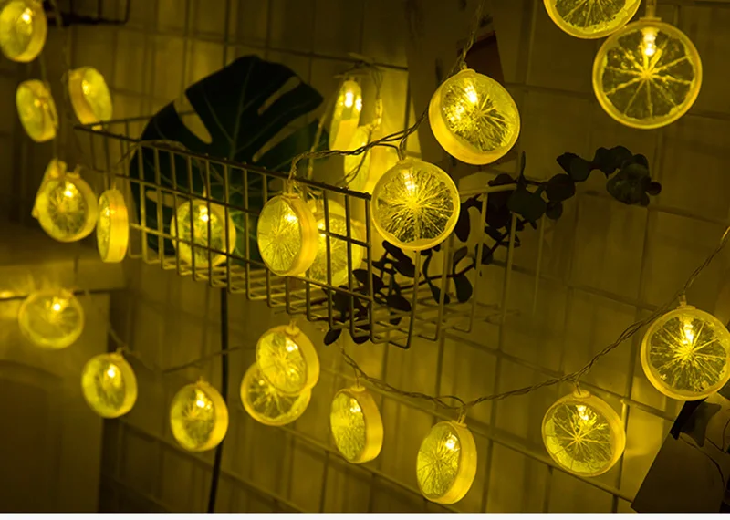 Szvfun гирлянда в форме лимона теплый белый светодиод 3 м 20 Guirlande Lumineuse