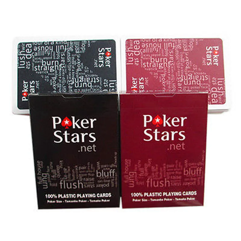Baccarat Texas Hold'em пластиковые игральные карты водонепроницаемый глазурь покер карты Pokerstar настольная игра 2,48*3,46 дюймов