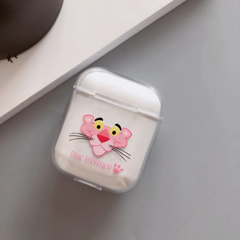 Чехол для apple Airpods, прозрачный защитный чехол для AIR PODS 1 2, беспроводные Bluetooth наушники, Жесткие ПК-Чехлы с рисунком