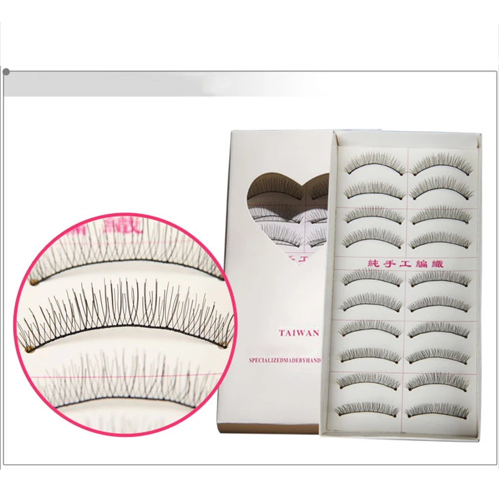 Толстые Длинные Накладные ресницы ручной работы норковые объемные для макияжа 10