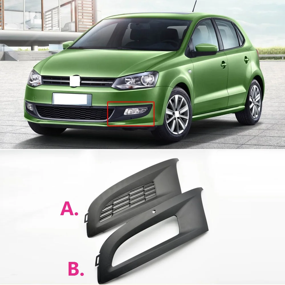 CAPQX для VW Polo 2011 2012 2013 передний бампер противотуманный светильник противотуманная фара крышка капота решетка противотуманный светильник противотуманная фара рамка гриль отделка оболочки