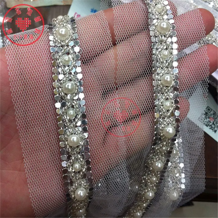 Золотые серебряные кружевные аксессуары жемчужная серия украшение для свитера