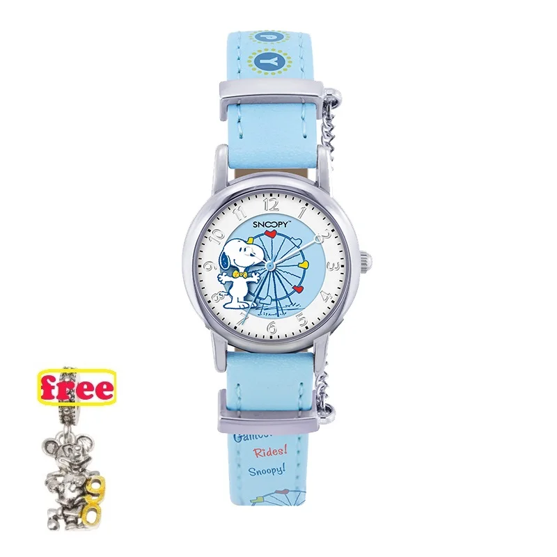 SNOOPY/Новинка; оригинальные часы для девочек; relojes колесо обозрения; Детские часы с героями мультфильмов; модные детские милые японские кварцевые часы; relogio feminino; 800