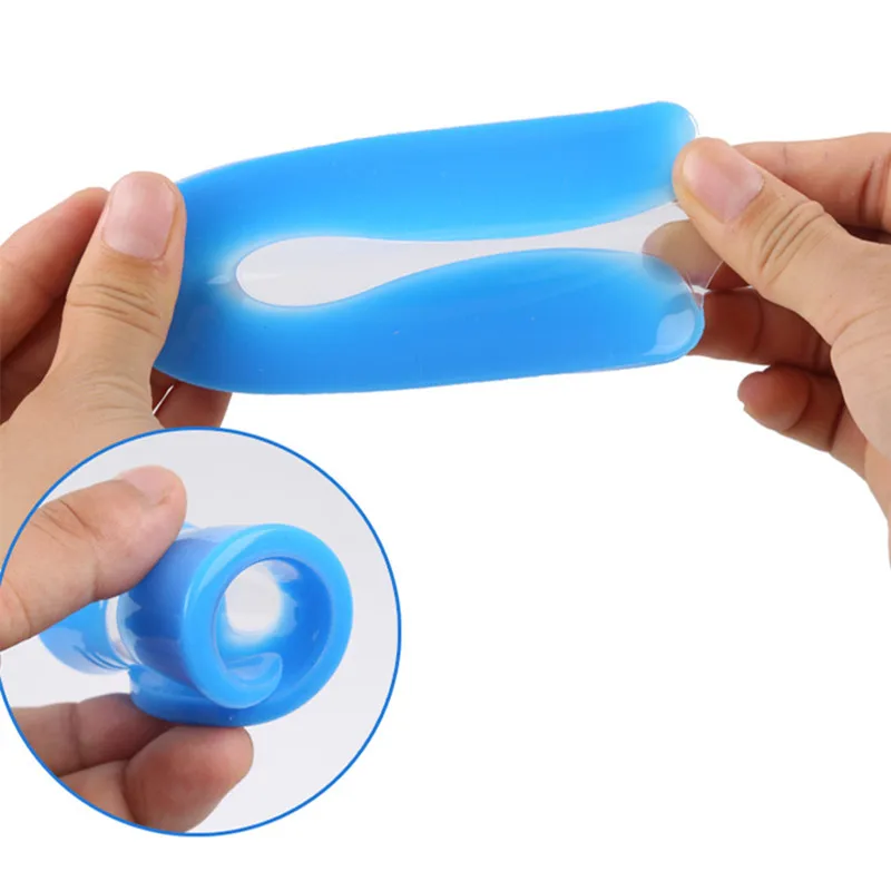 Silicone Gel U-Shape Plantar Fasciitis Heel Protector Heel Spur Cushion Pad Shoe Inserts Insole for Men Women
