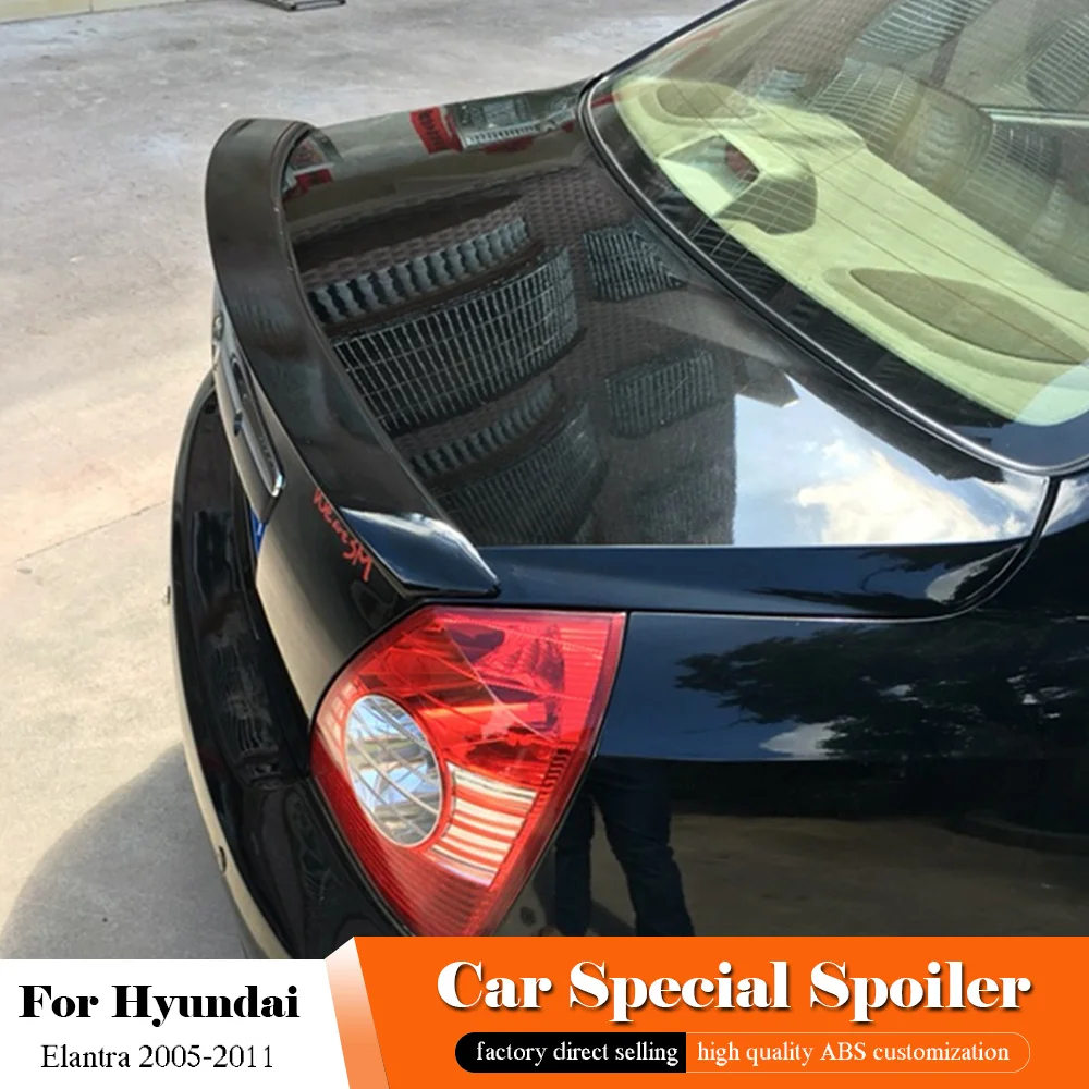 Задний спойлер для Hyundai Elantra 2005 2011 АБС пластик неокрашенный задний на крышу