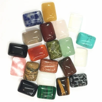 Pair Hot Wholesale Fashion Natural Stone Cabochons CAB Beads Rectangle High Quality For DIY Jewelry Finding Making 10*14mm 50Pcs/lot - Цвет: Pair