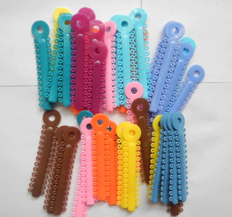 39Pcs/pack Multi-colored Dental ligature Tie Orthodontics Elastomeric Ligature Ties Braces Bands | Красота и здоровье