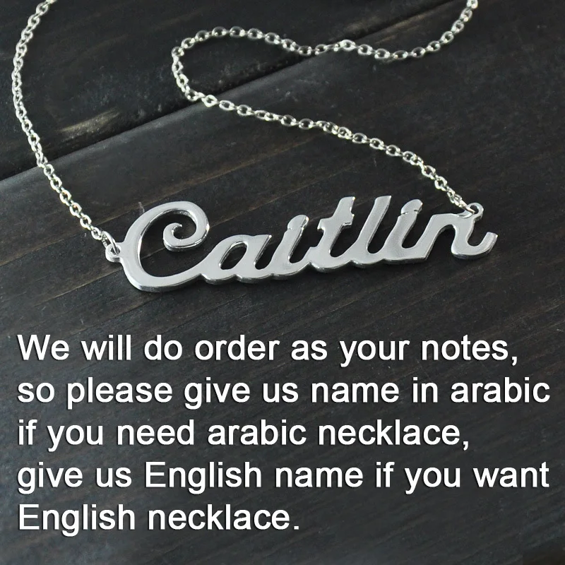 Ожерелье на заказ ожерелье с именем арабское ювелирные изделия подарок для