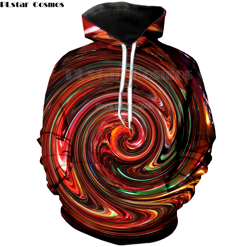 Новое пальто модные красные толстовки с капюшоном свитшот психоделический
