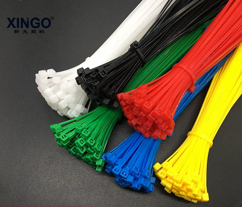 Xingo 8 дюймов самоблокирующийся нейлоновый кабель на молнии Галстуки 100 шт