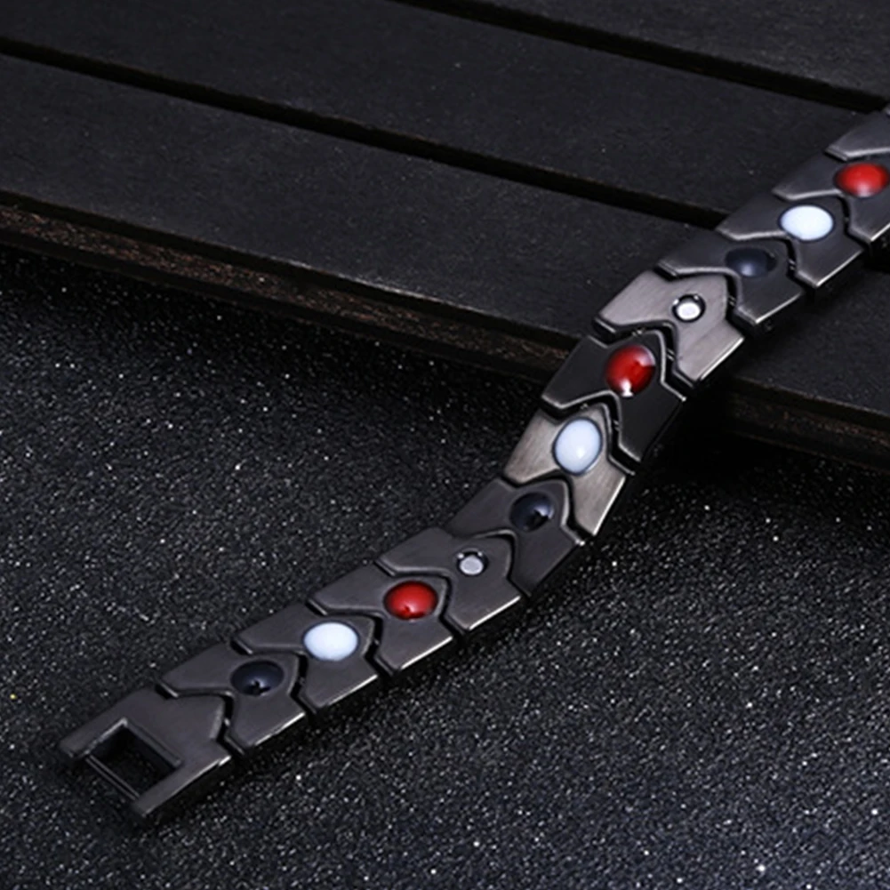 Мужские титан супер сильный браслет для магнитотерапии био оздоровительный