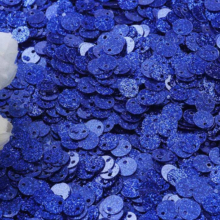 Dark blue 10 г плоские круглые 6 мм серебряные блестки для рукоделия блестящие конфетти с отверстием для самостоятельного пошива одежды аксессуары пайетки lentejuelas - Цвет: Dark blue