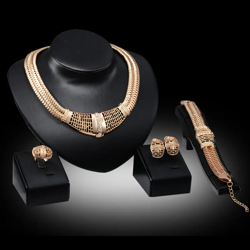 Cz ювелирных изделий с бриллиантами африка бусины позолоченными ожерелье женский