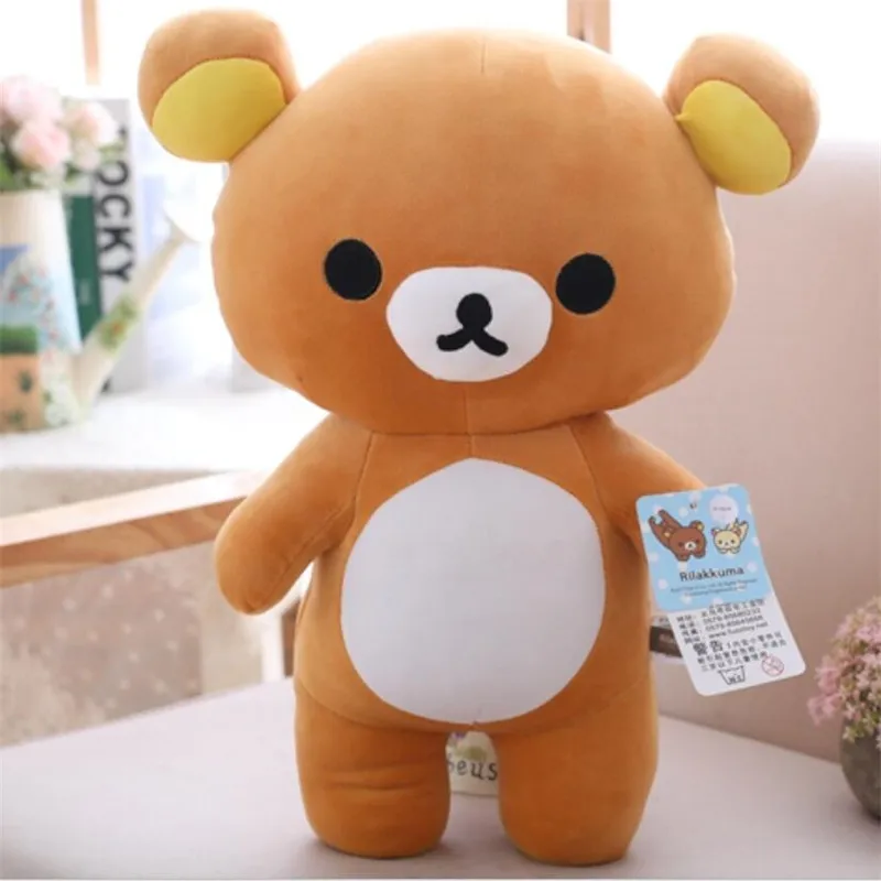35 см 60 Kawaii Большой плюшевый мишка Размеры коричневый медведь Rilakkuma игрушка мягкий